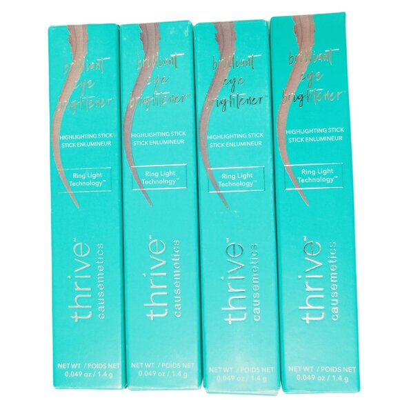 Muna 4pack/New Thrive Causemetics Brilliant Highlighting Stick Eye Brightener - Picture 1 of 3